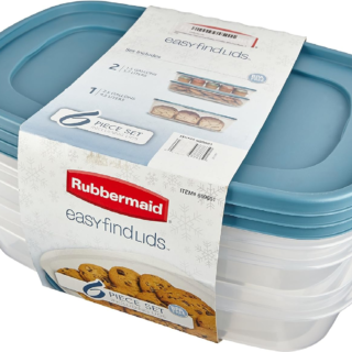 Rubbermaid Easy Find Lids 6-Piece Food Storage Container Set