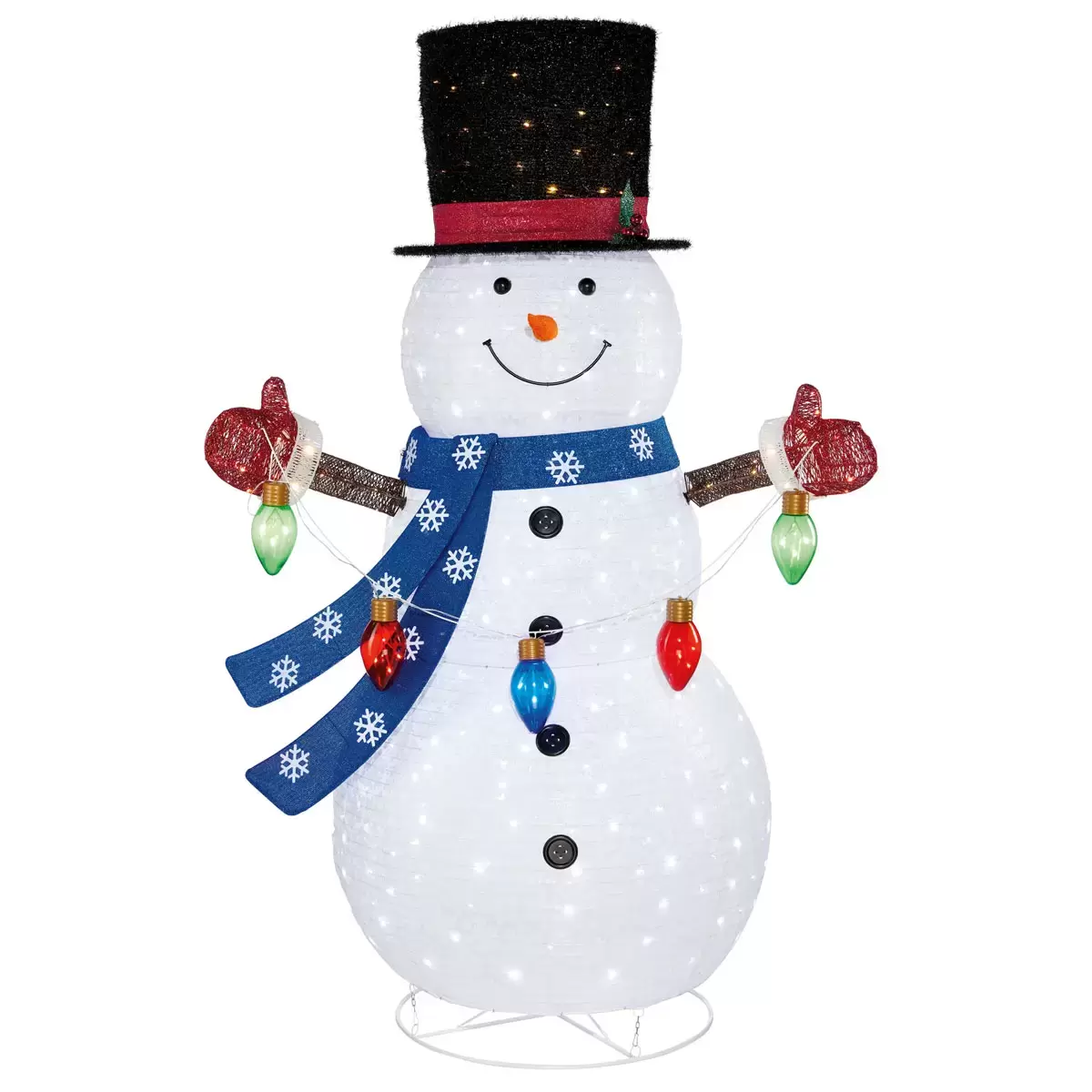 7ft (2.13 M) Indoor/outdoor Pop Up Christmas Snowman With 335 Led Lights - Image 3