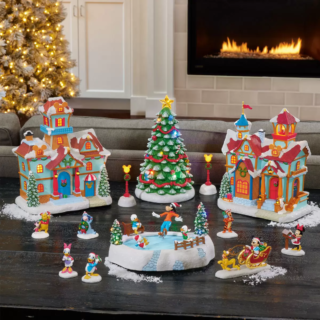 13 Piece Christmas Village with Lights & Sounds