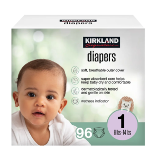 Kirkland Signature Baby Diaper, Size 1