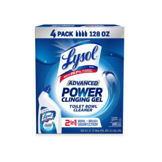 Lysol Advanced Toilet Bowl Gel Cleaner 32 Fl. Oz., 4 Pack