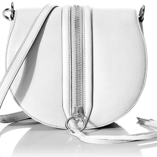 Rebecca Minkoff Mara Saddle Bag Cross-Body Bag - Optic White