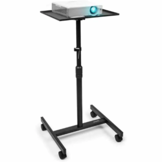 Height Adjustable Single Shelf Projector Stand With Trolley