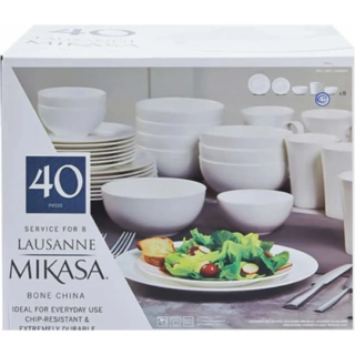 Mikasa Lausanne 40-piece Bone China Dinnerware Set