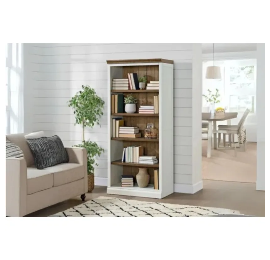Stefan 72" Bookcase+Bookshelf