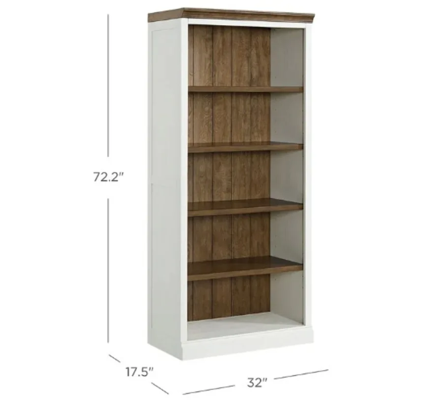 Stefan 72" Bookcase+Bookshelf - Image 3
