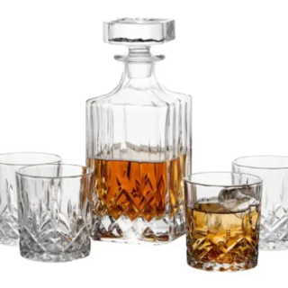 Gourmet Everyday Seymour 5-Piece Glass Decanter Set