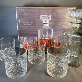 Preston 5-Piece Glass Decanter Set