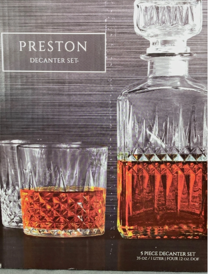 Preston 5-Piece Glass Decanter Set - Image 6