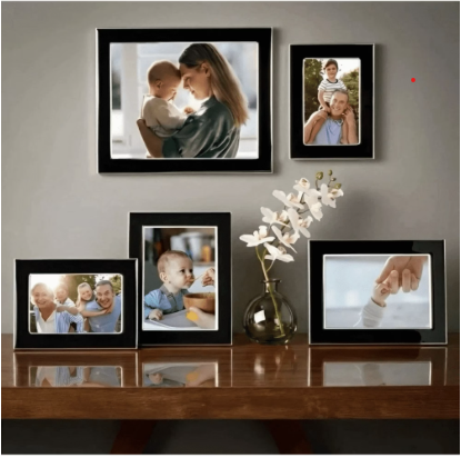 Mikasa Home Accents 5-Piece Enamel Metal Photo Frame Set ( Black) - Image 2