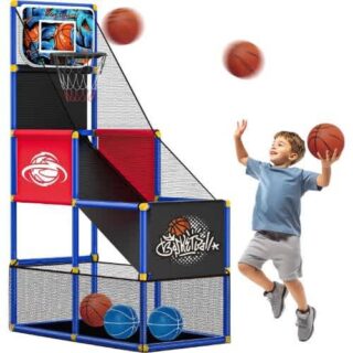 Kids Indoor Basketball Hoop Arcade Sport Set with Lighting