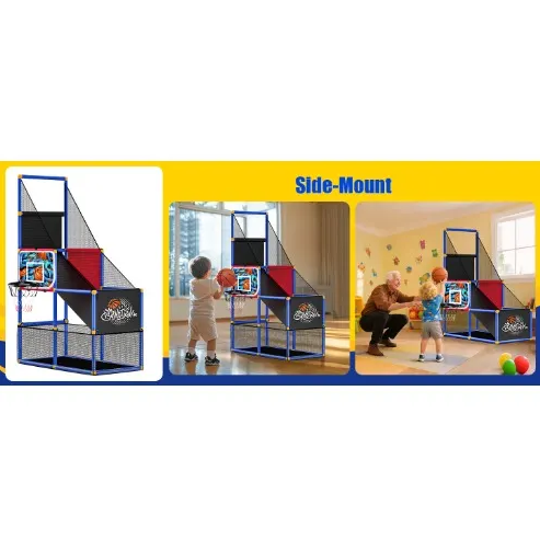 Kids Indoor Basketball Hoop Arcade Sport Set with Lighting - Image 10