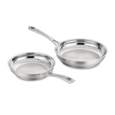 Cuisinart Tri-Ply Pro Stainless Steel Skillet Set - 2 Piece (8.5 Inch & 10 Inch) - Image 2
