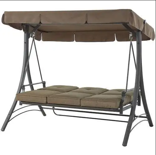 Mainstays Wentworth 3-Person Outdoor Daybed Swing with Canopy - Image 2