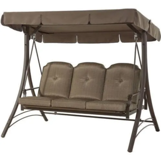 Mainstays Wentworth 3-Person Outdoor Daybed Swing with Canopy