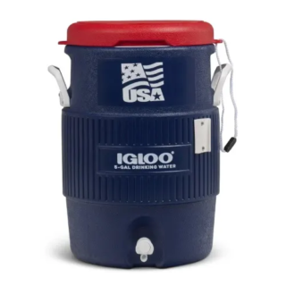 5 Gallon Heavy-duty Beverage Cooler - Blue/Red - 18.9L