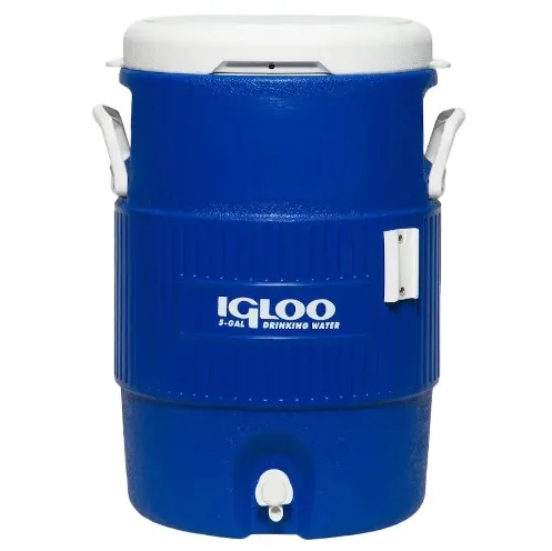 5 Gallon Heavy-duty Beverage Cooler - Blue/White - 18.9L