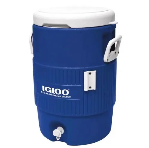 5 Gallon Heavy-duty Beverage Cooler - Blue/White - 18.9L - Image 3