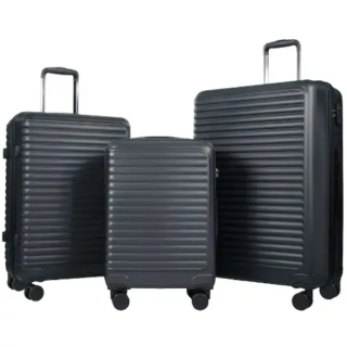 Travelhouse 3-Piece Hardside Luggage Set - Black